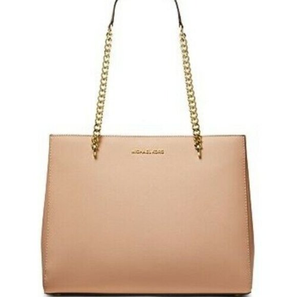 Michael Kors Handbags - MICHAEL KORS Ellis Oyster Large Tote Leather 38S9GE0T3L MSRP $328